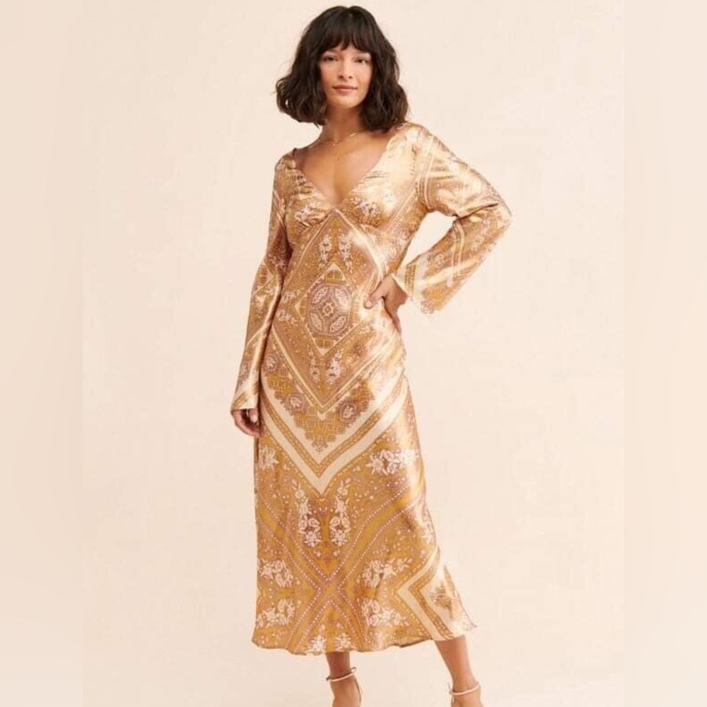 Free people New light scarf midi dress